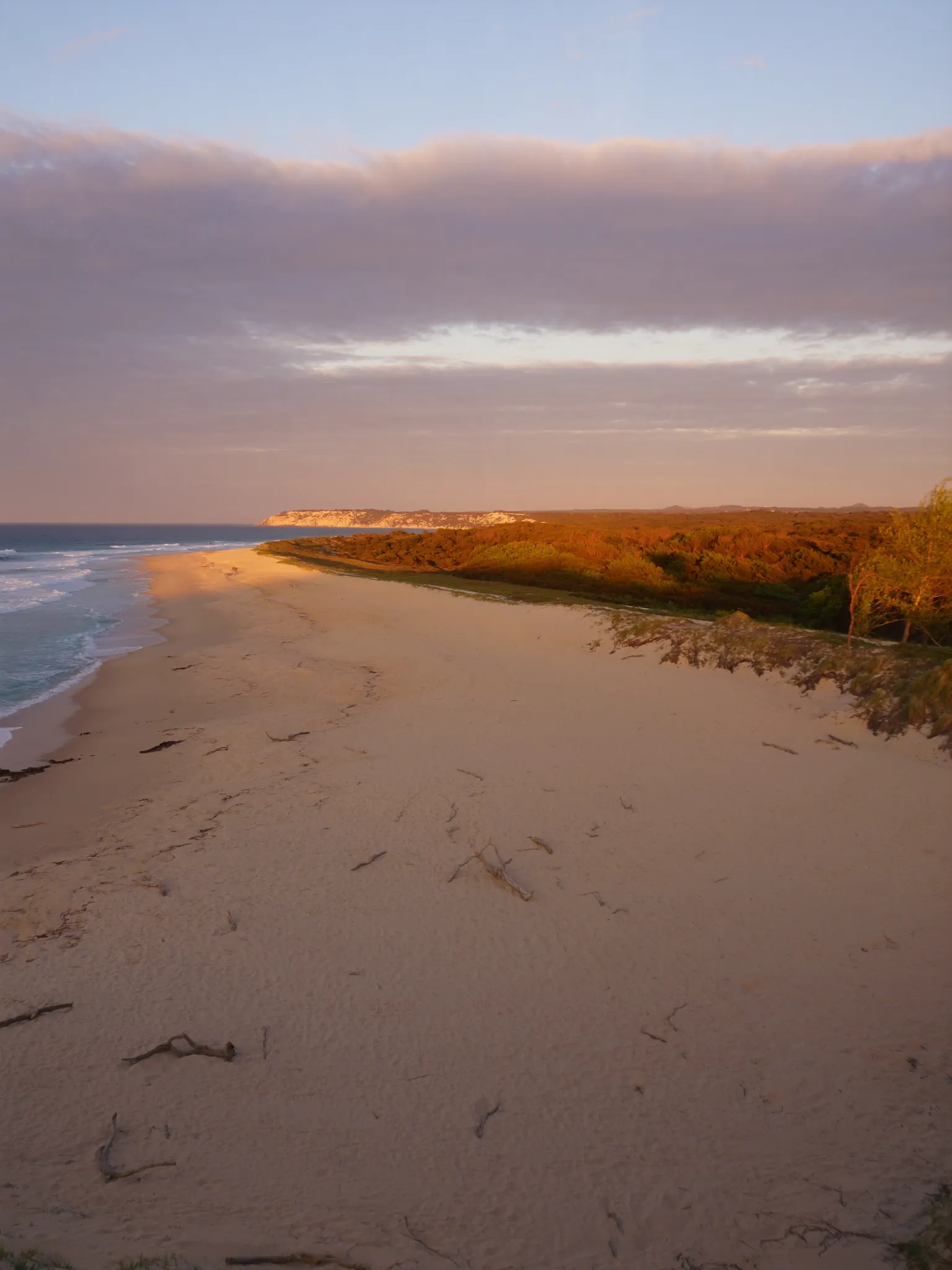 The Diamond Beach NSW coastline near the café